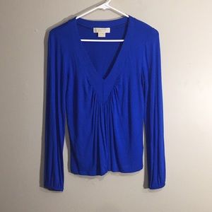 Michael Kors royal blue long sleeve top